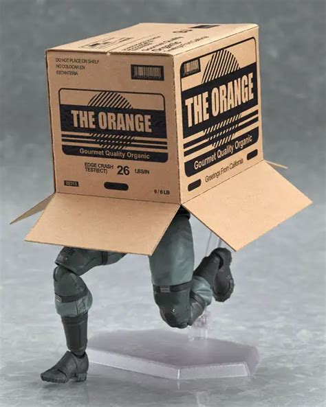 metal gear box c|solid snake cardboard box.